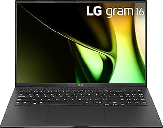 LG gram 16-inch Lightweight Laptop, Intel Evo Edition - Intel Core Ultra 7 Processor, Windows 11 Home, 16GB RAM, 1TB SSD, Black