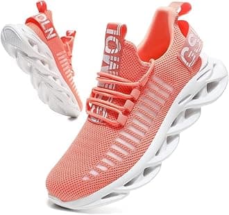 Women's Lace Up Walking Shoes Breathable Ultra Lightweight Sport Casual Ladies Girls Fashion Platform Sneakers