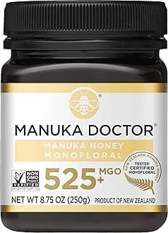 Manuka Doctor - MGO 525+ Manuka Honey Monofloral, 100% Pure New Zealand Honey. Certified. Guaranteed. Raw. Non-GMO (8.75 oz)