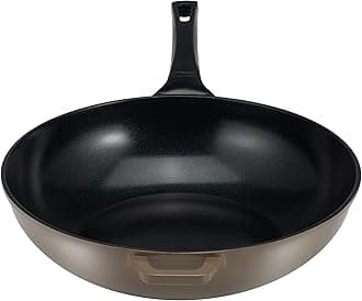 Ozeri14" Green Ceramic Wok, with Smooth Ceramic Non-Stick Coating (100% PTFE and PFOA Free)