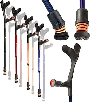 FlexyfootShock Absorbing Open Cuff Comfy Grip Crutches