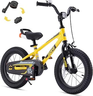 RoyalBaby EZ Kids Bike 12 14 16 18 20 Inch Balance Pedal 2-in-1 Training Bicycle Boys Girls Ages 3 to 12 Years Easy Learn for Beginners