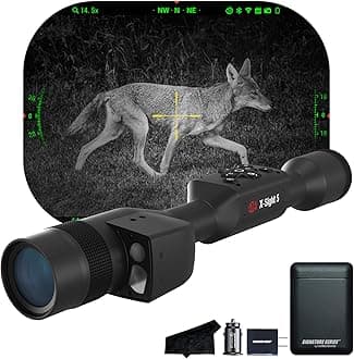 ATN X-Sight 5 LRF Ultra HD 4K+ Smart Day & Night Vision Scope with Built-in Laser Rangefinder and Ballistic Calculator | Dual Stream Video, Recoil Activated Video | Exclusive Signature Series Kit