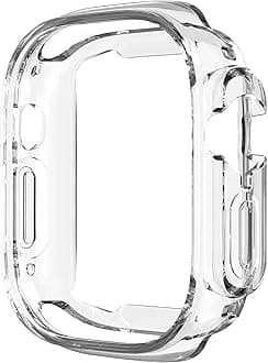 Ultra Thin Soft TPU Bumper Case Cover Compatible with iWatch Apple Watch Series Ultra 3/2/1, 49mm