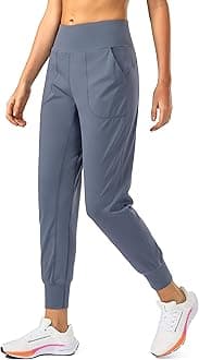 Soothfeel Women's Joggers with Zipper Pockets High Waisted Athletic Workout Yoga Pants Joggers for Women