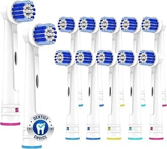 Replacement Toothbrush Heads Compatible with Oral B Braun,12 Pack Electric To...