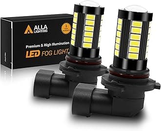 Super Bright HB4 9006 LED Fog Light Bulbs, 6000K Xenon White 2800Lms Auto 12V Fog Lamps Replacement 5730 33-SMD LEDs