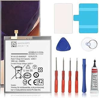 Galaxy Note 20 5G Battery,2025 New Upgraded 5000mAh EB-BN980ABY Replacement Battery for Samsung Galaxy Note 20 5G SM-N980 SM-N980F SM-N981U with Repair Tool Kit