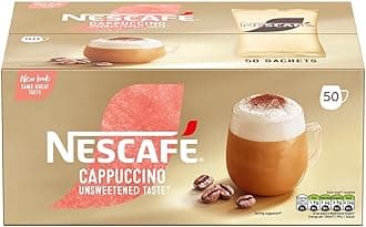 NL44473 Nescafe Unsweetened Cappuccino Coffee Sachet 16gm Pack of 50 17624
