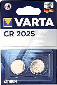 VARTA Batteries Electronics CR2025 Lithium button cell 3V battery 2-pack, Button cells in original blister pack of 2