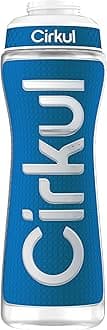 Cirkul 22oz. Navy Plastic Grip Squeeze Water Bottle & Sport Lid, BPA-Free, Non-Slip Design for Gym, Biking & Sports