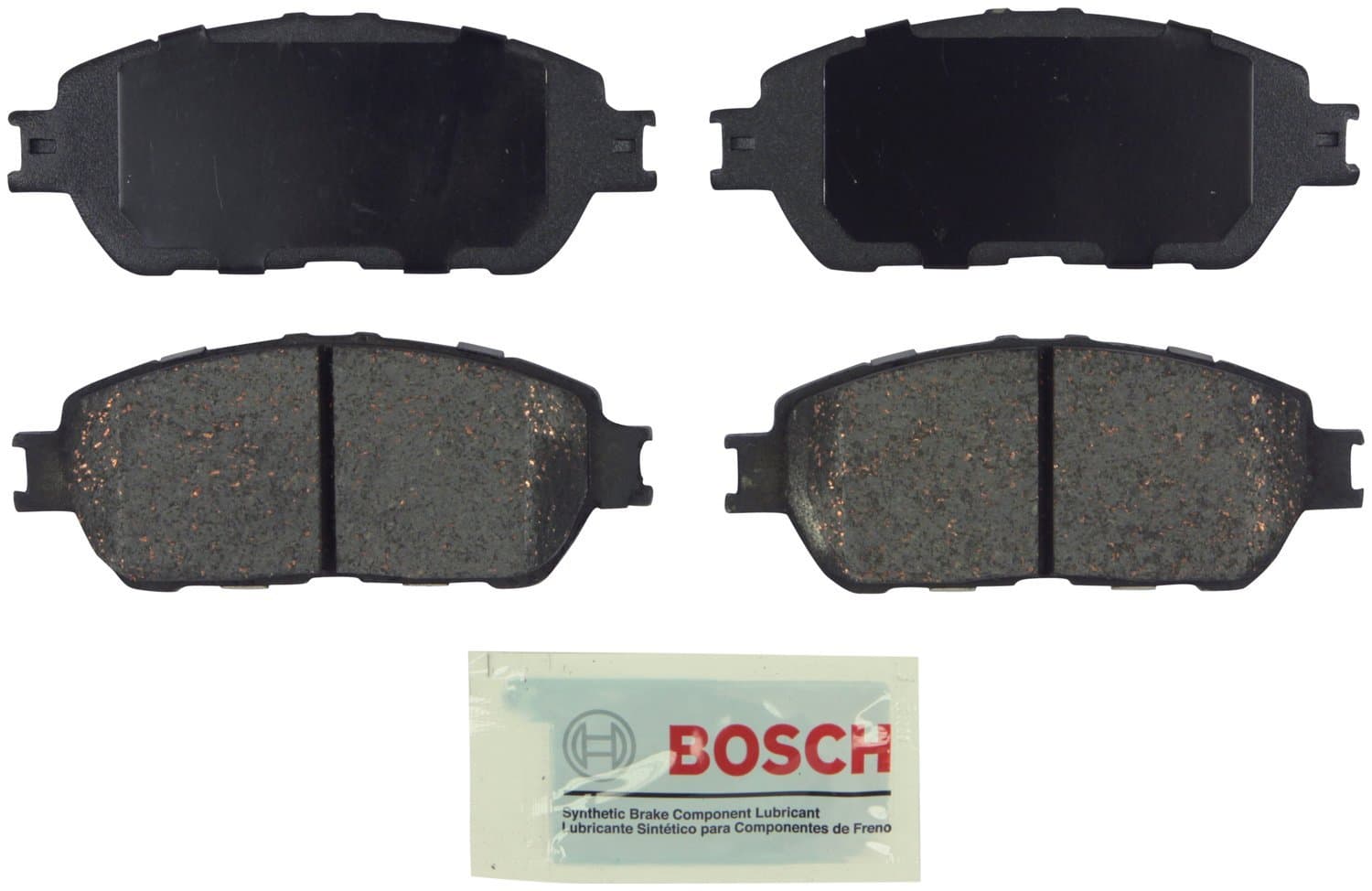 BOSCH BE906 Blue Ceramic Disc Brake Pad Set - Compatible With Select Lexus ES300, ES330; Toyota Avalon, Camry, Sienna, Solara, Tacoma; FRONT