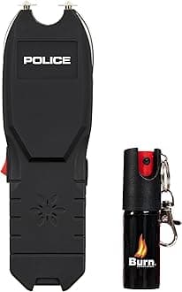 Police Stun Gun Burn Pepper Spray Combo Women Men Self Defense - 2101