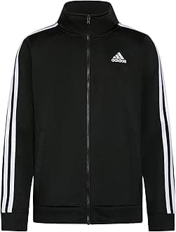 adidas Boy's Big Kid Split Tricot Jacket Warm Up Jacket