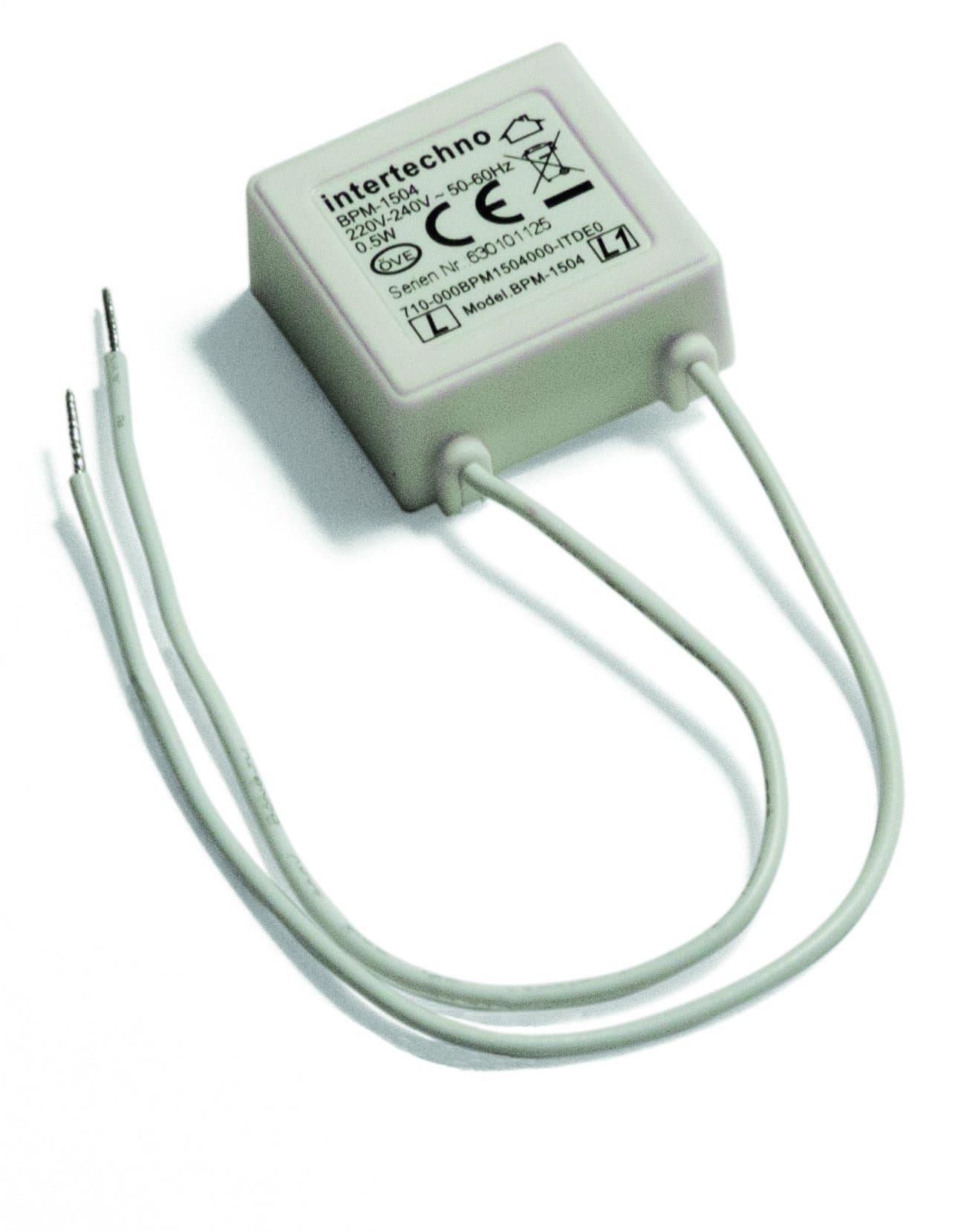 Inter Techno LED Bypass Module BPM (0.5 W, Prevents Flickering and Glowing of Switched LED Lamps, 1 Litre), White, 1504