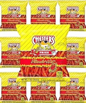 Chester's Flamin' Hot Fries - Snack Pack of 10 Gluten Free 1 oz Bags