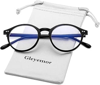 Blue Light Glasses for Men Women, Vintage Round Frame Computer Eyeglasses