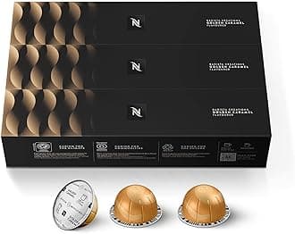 Nespresso Capsules Vertuo, Golden Caramel, Medium Roast Coffee, 30 Count Coffee Pods, Brews 7.8oz.