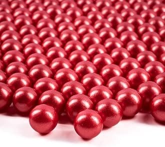 Galashield Marbles for Vases | Glass Marbles Bulk Vase Fillers | Glass Beads for Vases, Scarlet Red Round Marble 5lb, (Approx. 420 pcs), 5 Lbs