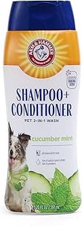 Arm & Hammer for Pets 2-In-1 Shampoo & Conditioner for Dogs | Dog Shampoo & Conditioner in One | Cucumber Mint, 20 Ounce Bottle Dog Shampoo and Conditioner for All Dogs