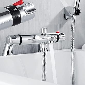 Thermostatic Shower Mixer,Thermostatic Bar Shower Mixer Valve with Temperature Control and Water Volume Control,Shower Mixer Taps with 38° Safety