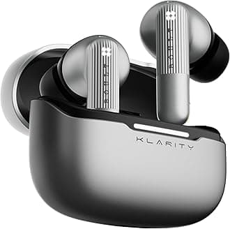 Newly Launched Klarity 3 6-Mic Hybrid ANC (Upto 50dB) in Ear Earbuds, Spatial Audio, Dual Device Pairing, 50H Battery, Wind Noise Reduction 6 Mic Calling, 13mm Bass Driver TWS (Smoky Metal)