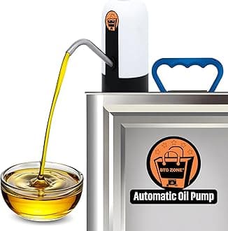 - Automatic Stainless Steel Oil Dispenser Pump for 15 Litre/Kg Tin | USB Rechargeable with Food-Grade Pipe | Touch Control, Spill-Proof Tap | Fast Continuous Flow for Home & Kitchen (Pack Of 1)