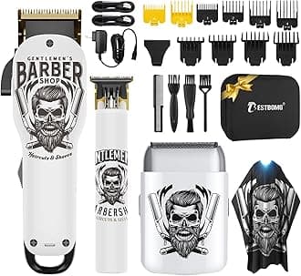Hair Clippers for Men Professional, Beard Trimmer Kits & Sets, Electric Shavers, Hair Clippers & Trimmer Ceramic T-Blade, for Barber, for Gifts