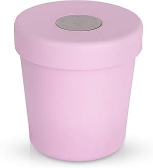Vacuum Insulated Ice Cream Pint Cooler Keeps Ice Cream Frozen for hours enjoy ice cream anywhere (Strawberry Pink)