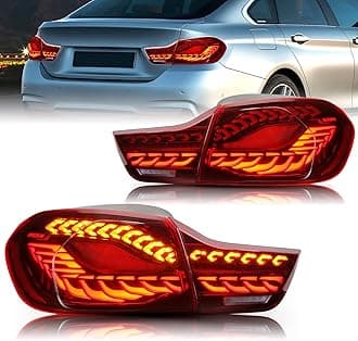 Archaic LED Rear Lights Compatible with BMW 4 Series M4 F32 F33 F82 F36 F82 F83 Sedan/Convertible/Coupe 2014-2020,with Sequential Turn Signal,Animation DRL