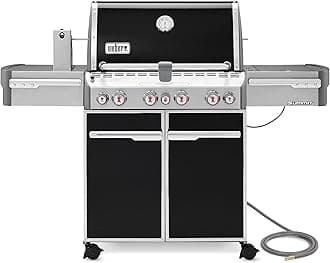 Summit E-470 4-Burner Natural Gas Grill, Black