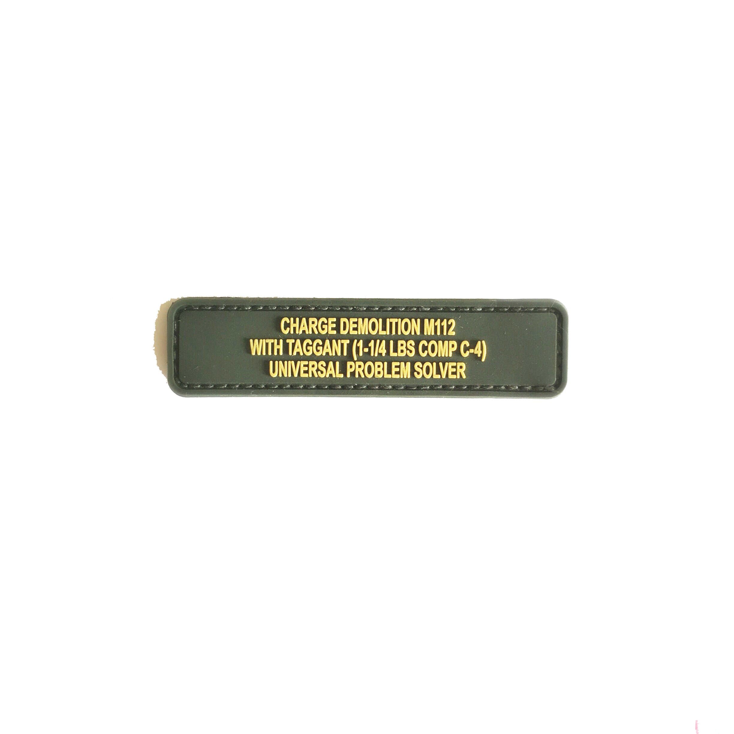 MSM OD Green PVC C4 Problem Solver .5 X 3 Inch Morale Mil Spec Monkey Patch