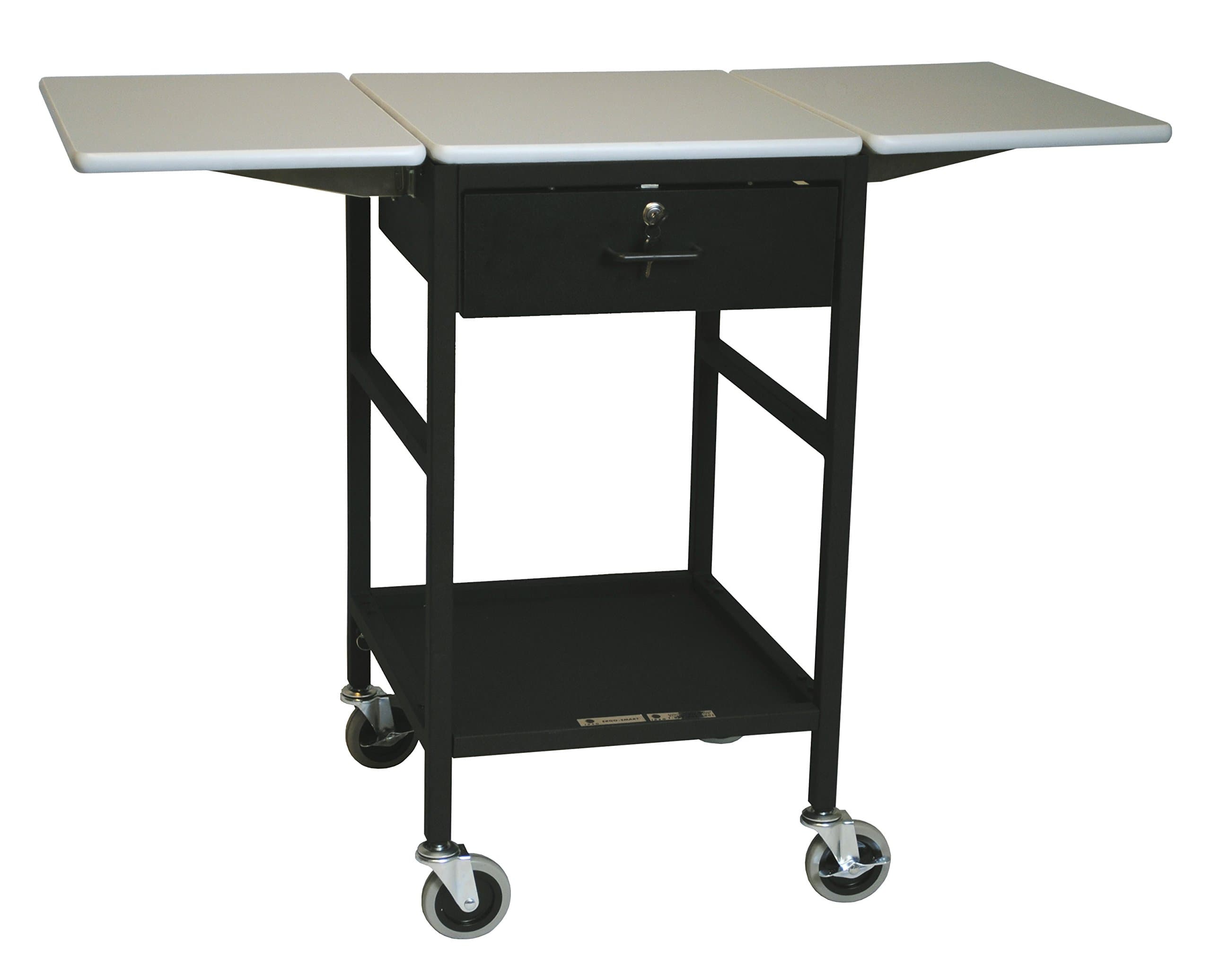 IRSG ERGO-27-K8 IRSG Height Adjustable Mobile Processing Table, 20" Width x 18" Length x 35"-42" Height