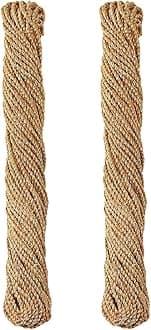 Embroiderymaterial 3MM Thick Metallic Zari Threads for Jewellery Making, Bracelet Making, Zari Thread for Aari Work, Embroidery Work, Dori/Rope/Dhaga (2 Skeins/100 Grams/Gold Color)