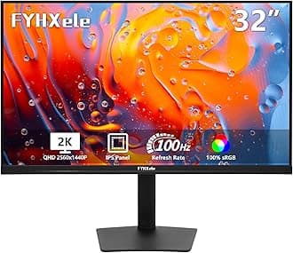 FYHXele 22 Inch Touchscreen Monitor, IPS FHD 1080P Touch PC Display, 75Hz, LED Backlit Multi-Touch Monitor, VESA, HDMI & VGA & USB Computer Touch Screen for Gaming, Business, Warehouse, Bar, Gym
