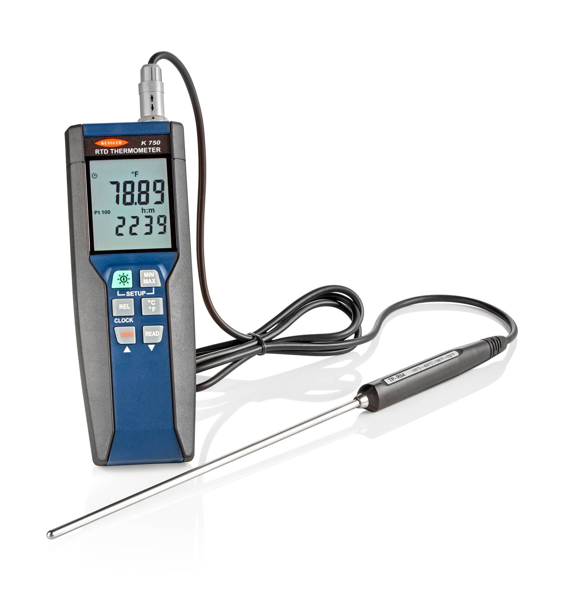 REFERENCE EXTREME PRECISION DIGITAL THERMOMETER 0.01ºC/0.01ºF -100 to +400ºC / -148ºC to 752ºF. Supplied with ISO 17025 Certificate Traceable to NIST.