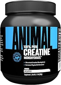 Pure Creatine Monohydrate – Pure, micronised Creatine Monohydrate Powder – 5 g Creatine per Serving – Easily Absorbed & unflavoured – 500 g