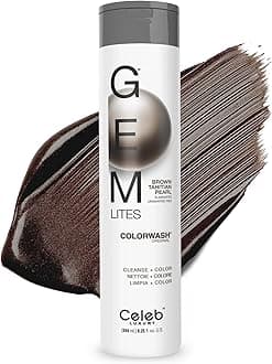Gem Lites Colorwash, Professional Semi-Permanent Hair Color Depositing Shampoo, Brown Tahitian Pearl