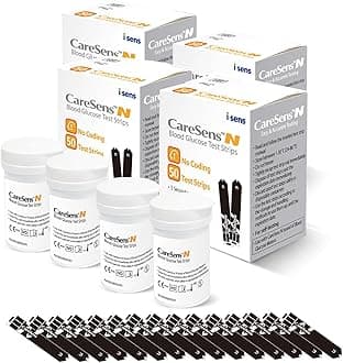 CareSens N Blood Glucose Test Strips (200 ct) - Only for CareSens N Family Meter Kits