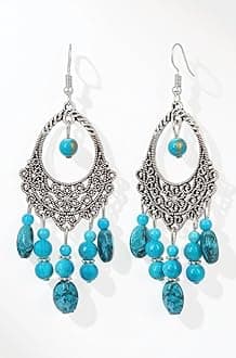 Latest Bohemian Oxidized Silver Earrings For Women & Girls
