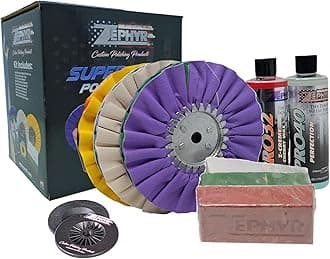 Super Shine Beginner's Aluminum Polishing Kit - Metal Polishing Kit Made for Fuel Tanks, Aluminum Wheels, Peterbilt Steps, & More