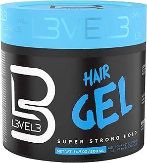 L3 - Hair Gel - Super Strong Hold - Flake Free - Long Lasting Shine - For Men and Women - Level 3 Gel - Add Volume and Texture - 16.9 Ounce