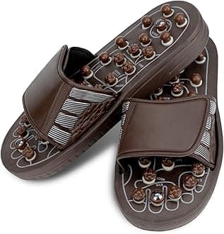 Reflexology Slippers (Large Size) - Acupressure Sandals for Women & Men | Comfy Reflexology Sandals Massage Your Feet | Anti-Slip Massage Sandals Supports Circulation and Relieves Tension