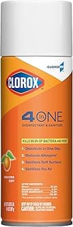 Clorox 4 in One Disinfectant & Sanitizer, Citrus, 14 Ounce Can