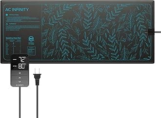 AC Infinity Suncore H7 Seedling Mat 48 x 20.75 Inch with Digital Thermostat Controller for Accurate Temperature Levels, Waterproof Heating Pad for Indoor Gardening, Hydroponics, Germination, Cloning