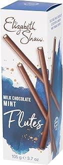 Milk Mint Chocolate Flutes 105g – Smooth Milk Chocolate Batons with Mint Fondant Centre – Indulgent Treat – Ideal for Gifting, Sharing, or Christmas Celebrations