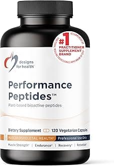 Designs for Health Performance Peptides: Support Muscle Health, Healthy Aging and Body Composition. Vegeta Peptide Based Muscle Recovery Supplements