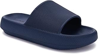 - Pillow Slippers for Women and Men Non Slip Quick Drying Shower Slides Bathroom Sandals | Ultra Cushion | Thick Sole