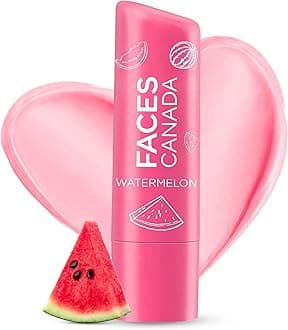 FACESCANADA Color Lip Balm - Watermelon 02, 4.5g | Pink Tint | 12HR Moisture | SPF 15 | Shea Butter, Vitamin C & E Enriched | Hydrating & Nourishing For Dry Chapped Lips | Softens Lips pack of 1