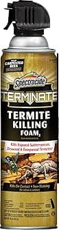 Terminate Termite Killing Foam, Kills Exposed Subterranean, Drywood and Dampwood Termites On Contact, for Insects, 16 fl Ounce